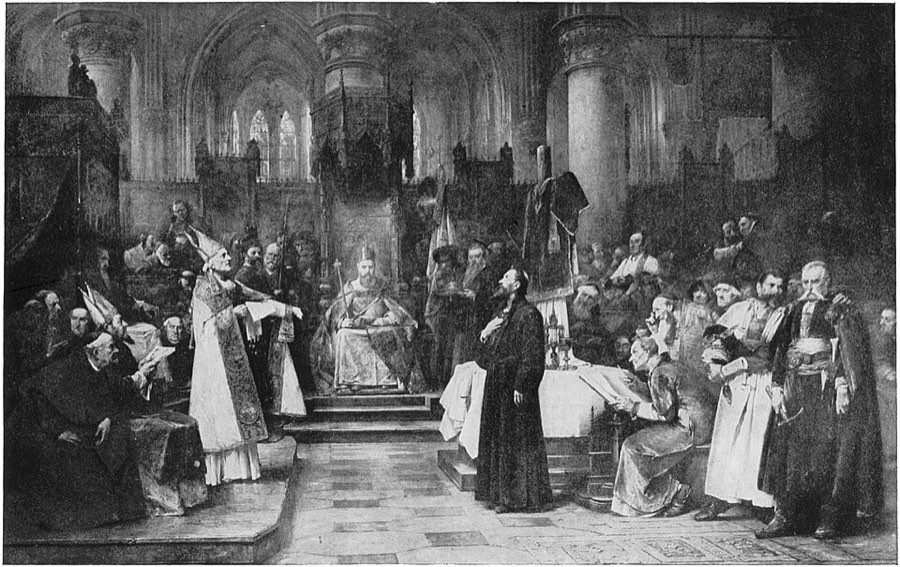 Jan Hus v Kostnici (Brožík, 1883)