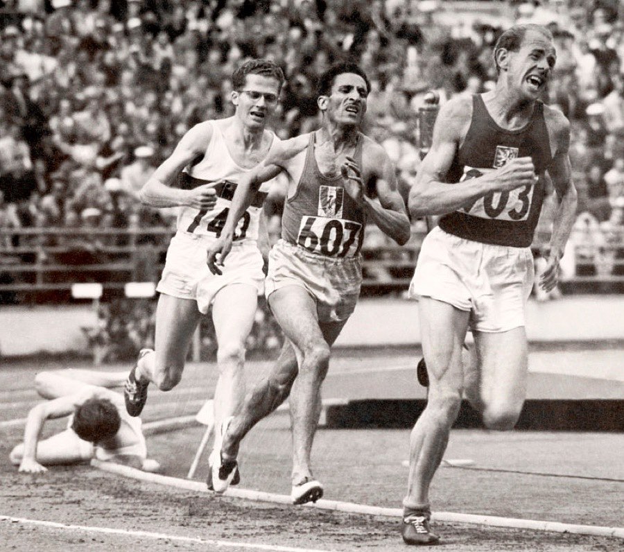Emil Zátopek v Helsinkách (1952)
