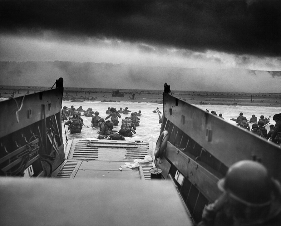 Den D, pláž Omaha (6. 6. 1944)
