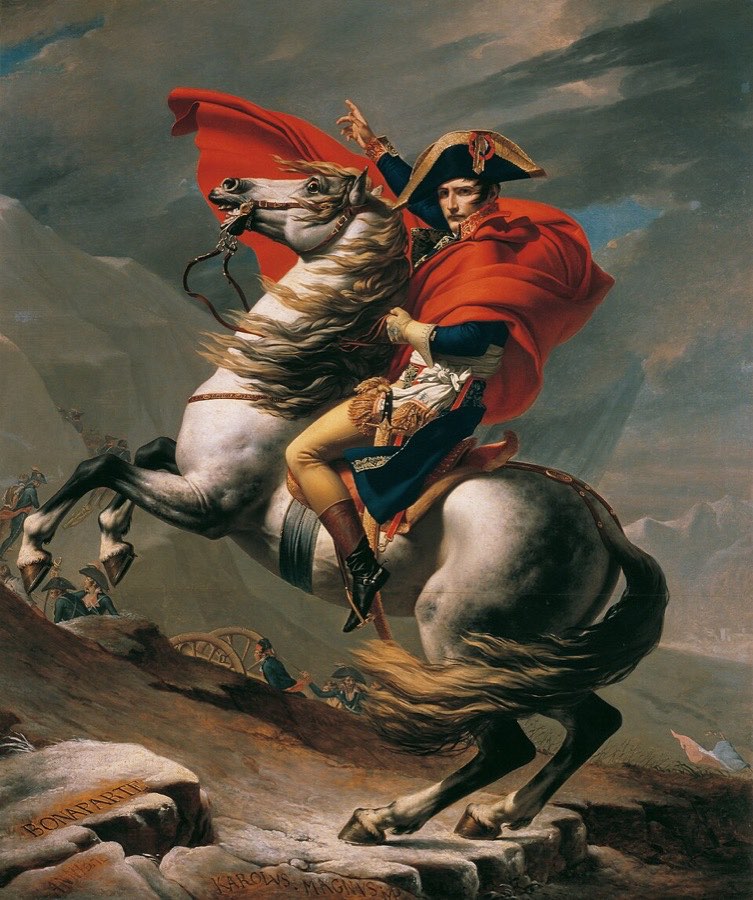Napoleon na Svatém Bernardu (David, 1801)