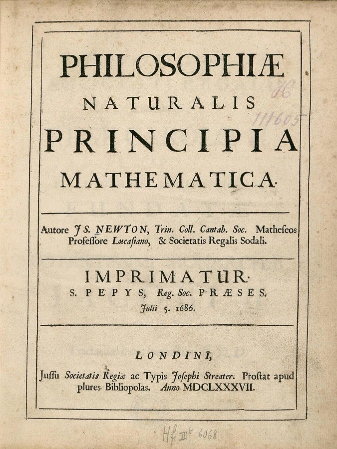 Newtonova Principia (1687)